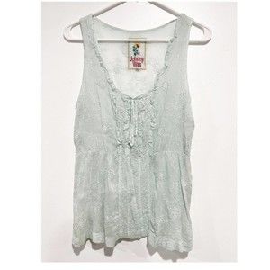 Johnny Was Light Blue Tank